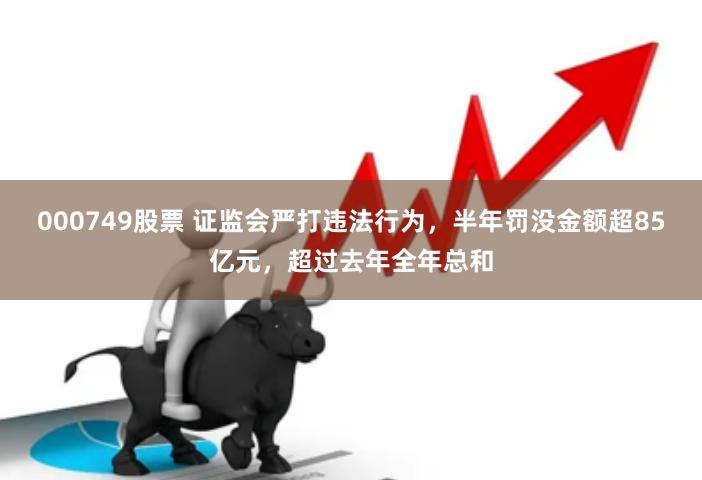 000749股票 证监会严打违法行为，半年罚没金额超85亿元，超过去年全年总和